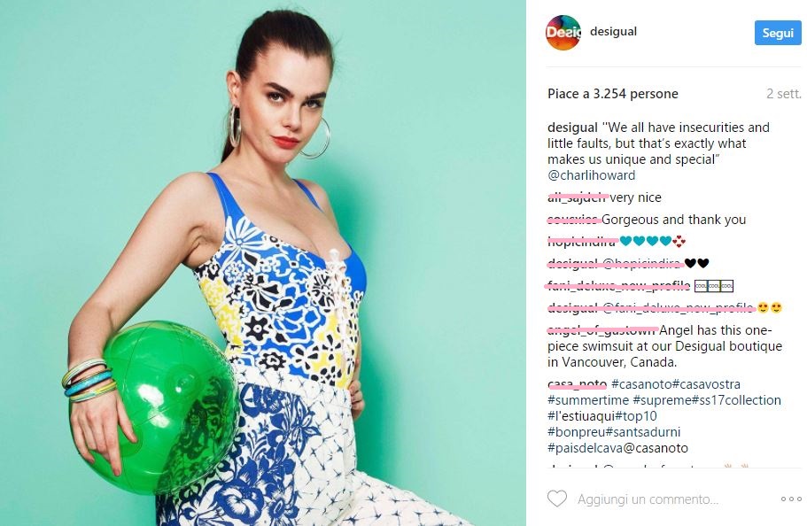 Desigual sceglie la modella con la cellulite: zero Photoshop, zero complessi