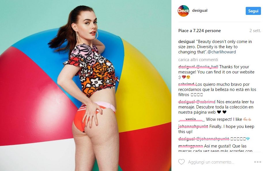 Desigual sceglie la modella con la cellulite: zero Photoshop, zero complessi