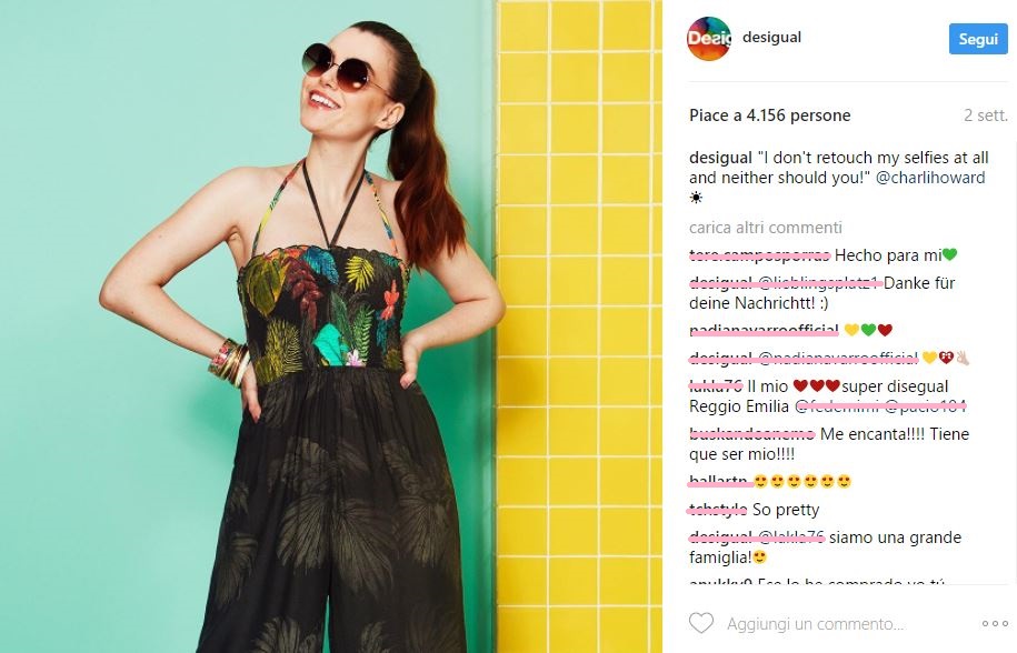 Desigual sceglie la modella con la cellulite: zero Photoshop, zero complessi