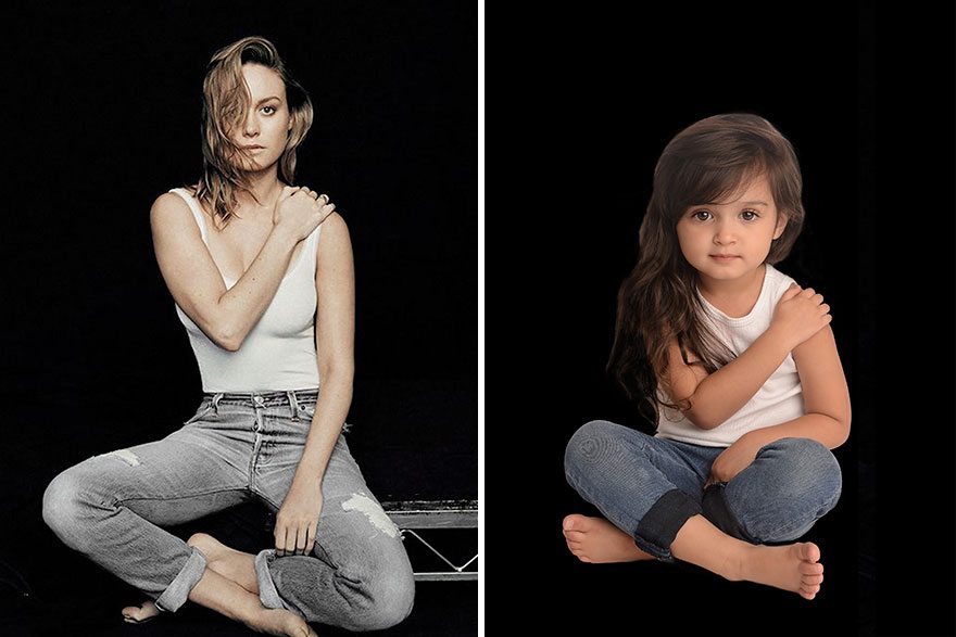 Questa bimba di 3 anni ricrea le foto di donne forti famose