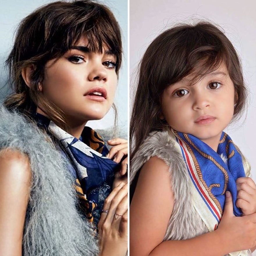 Questa bimba di 3 anni ricrea le foto di donne forti famose