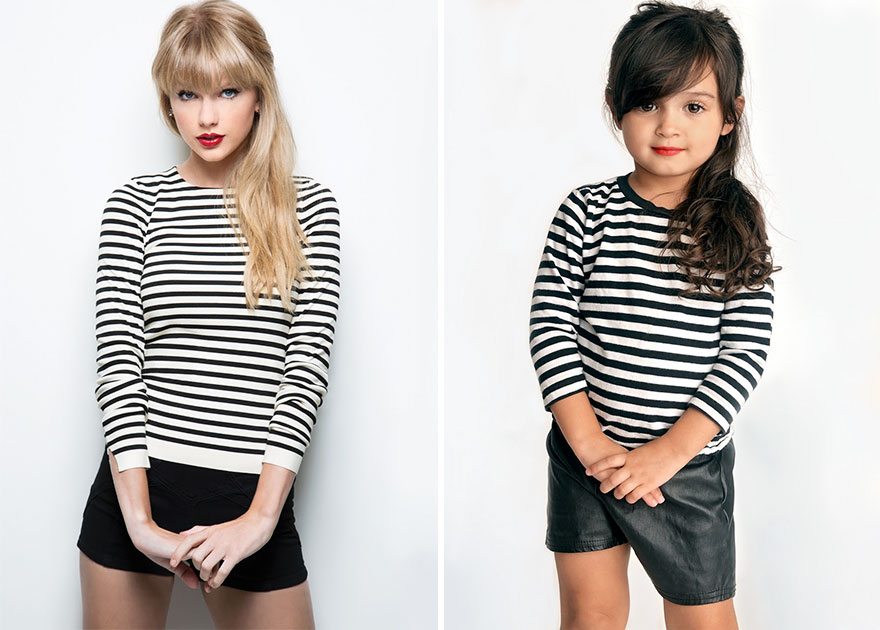 Questa bimba di 3 anni ricrea le foto di donne forti famose