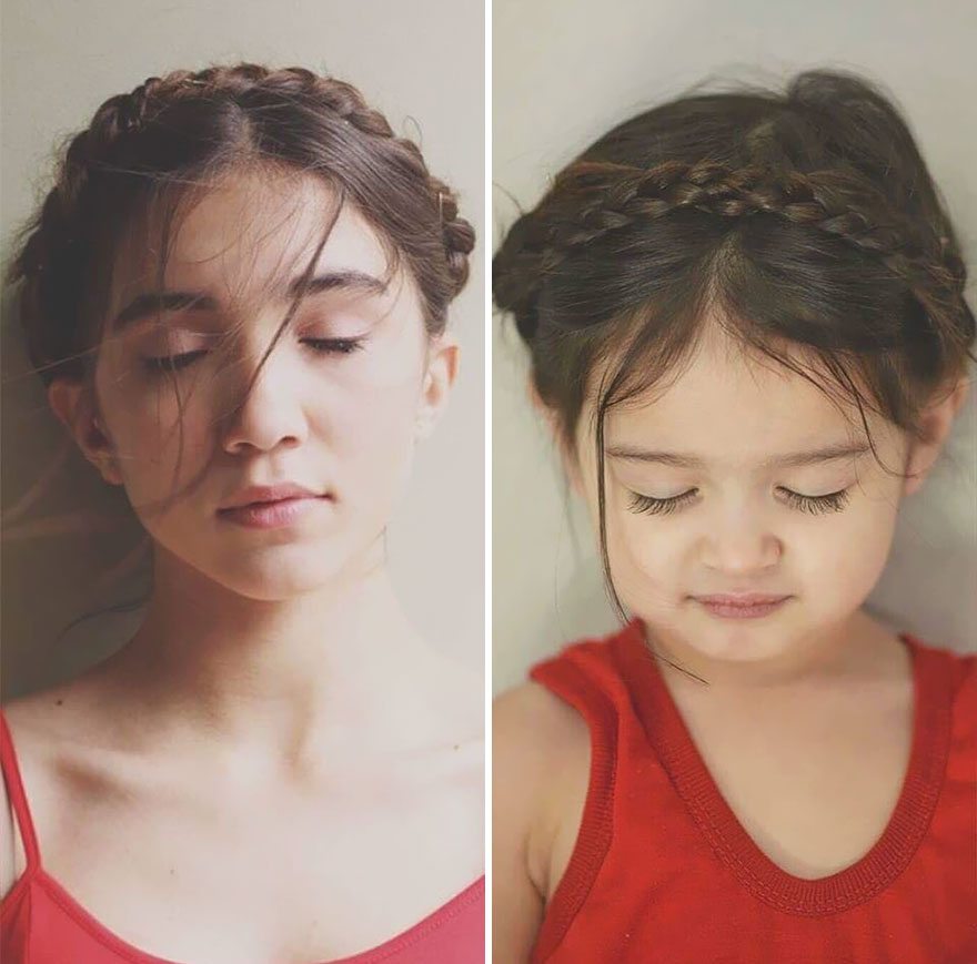 Questa bimba di 3 anni ricrea le foto di donne forti famose