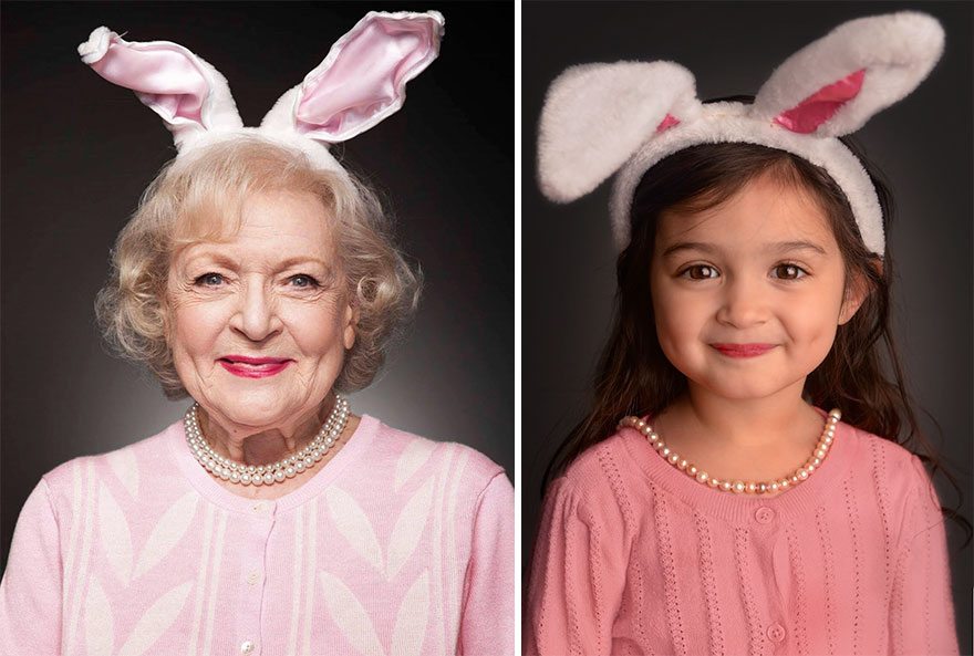 Questa bimba di 3 anni ricrea le foto di donne forti famose