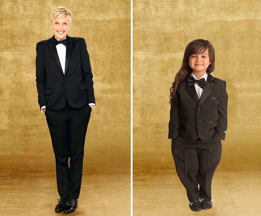 Questa bimba di 3 anni ricrea le foto di donne forti famose