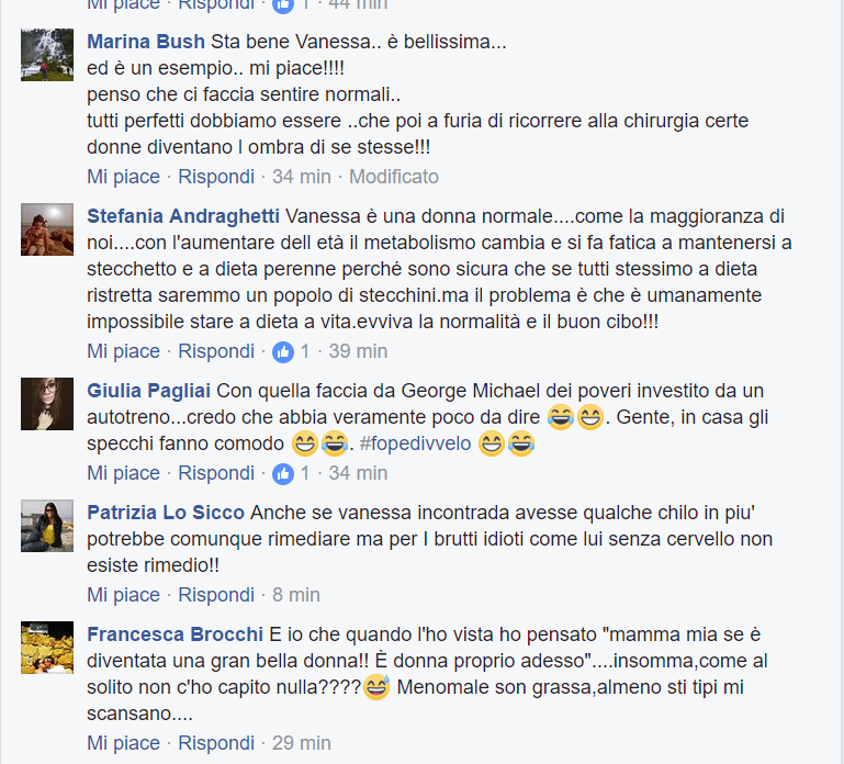 Gli insulti idioti a Vanessa Incontrada per il suo peso