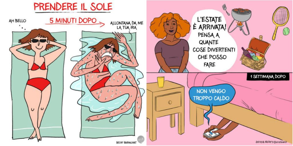 Cose che solo chi soffre il caldo (e il sole) può capire