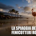 Esiste una spiaggia dove puoi fare il bagno con i fenicotteri rosa