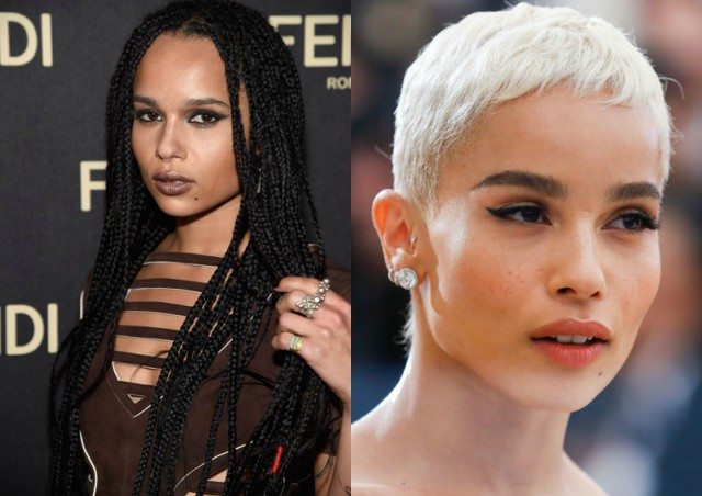 27 star prima e dopo essersi tagliate i capelli… A zero