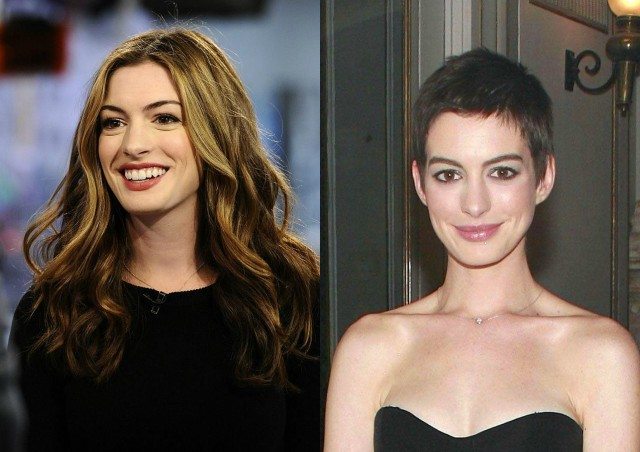 27 star prima e dopo essersi tagliate i capelli… A zero