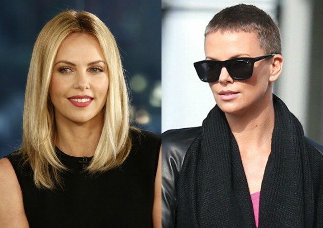 27 star prima e dopo essersi tagliate i capelli… A zero