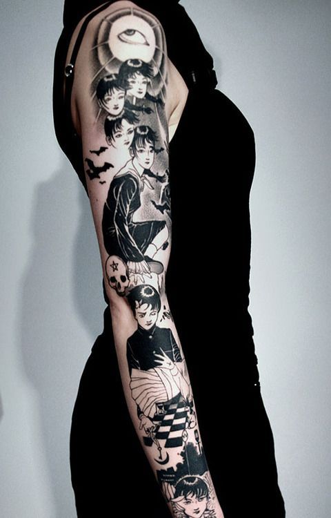 35 bellissimi tatuaggi ispirati ai manga giapponesi