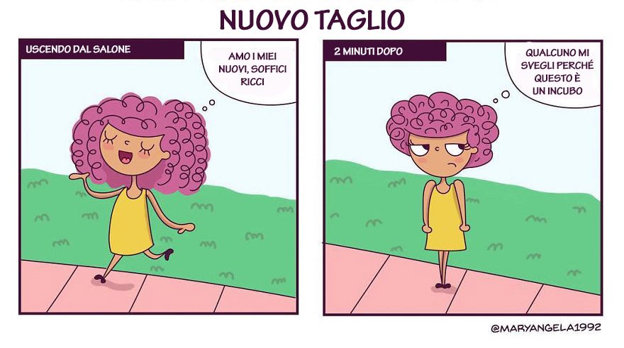 La difficile vita di chi ha i capelli ricci in 26 illustrazioni