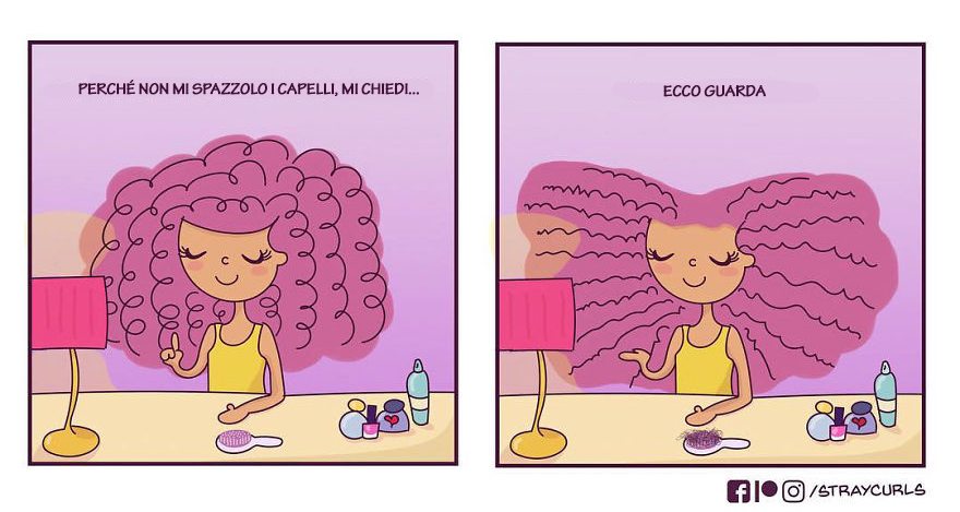 La difficile vita di chi ha i capelli ricci in 26 illustrazioni