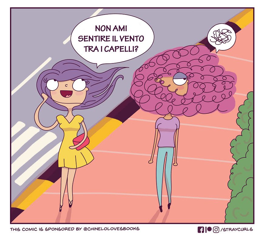 La difficile vita di chi ha i capelli ricci in 26 illustrazioni