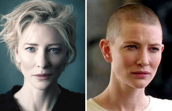 27 star prima e dopo essersi tagliate i capelli… A zero
