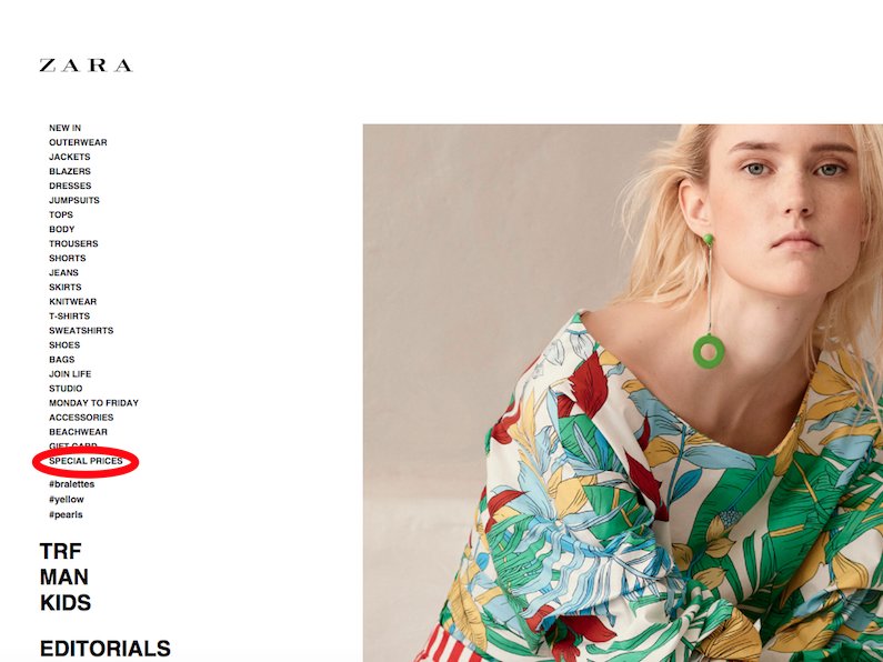 Chi conosce la sezione "segreta" di Zara "Prezzi speciali"?