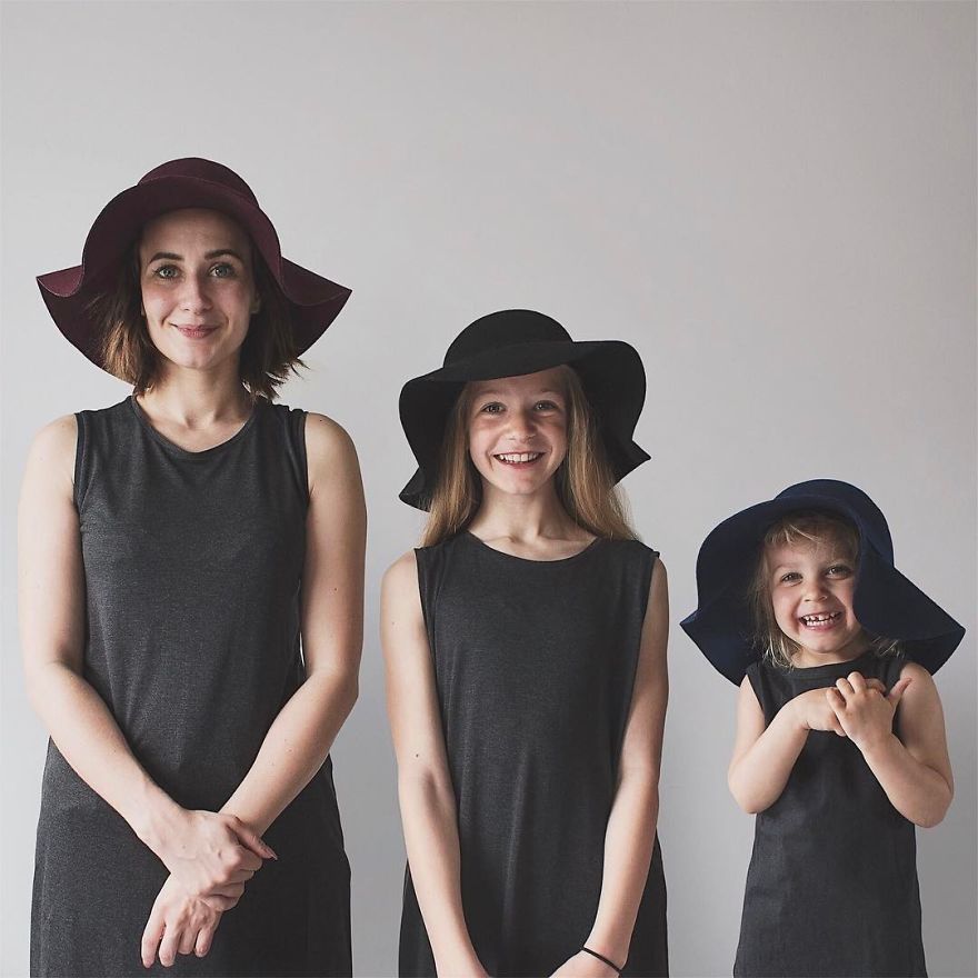 20 bellissime foto di famiglia di una mamma con le sue figlie