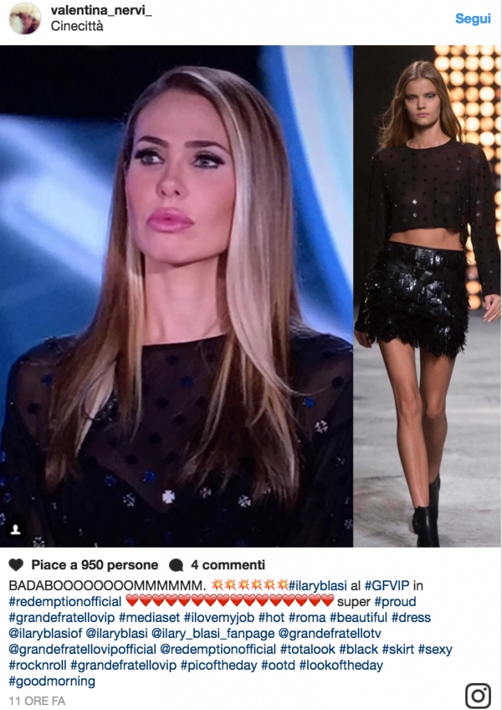 Tutti gli outfit di Ilary Blasi al GF Vip 2017: gli anni '80-90 sono tornati