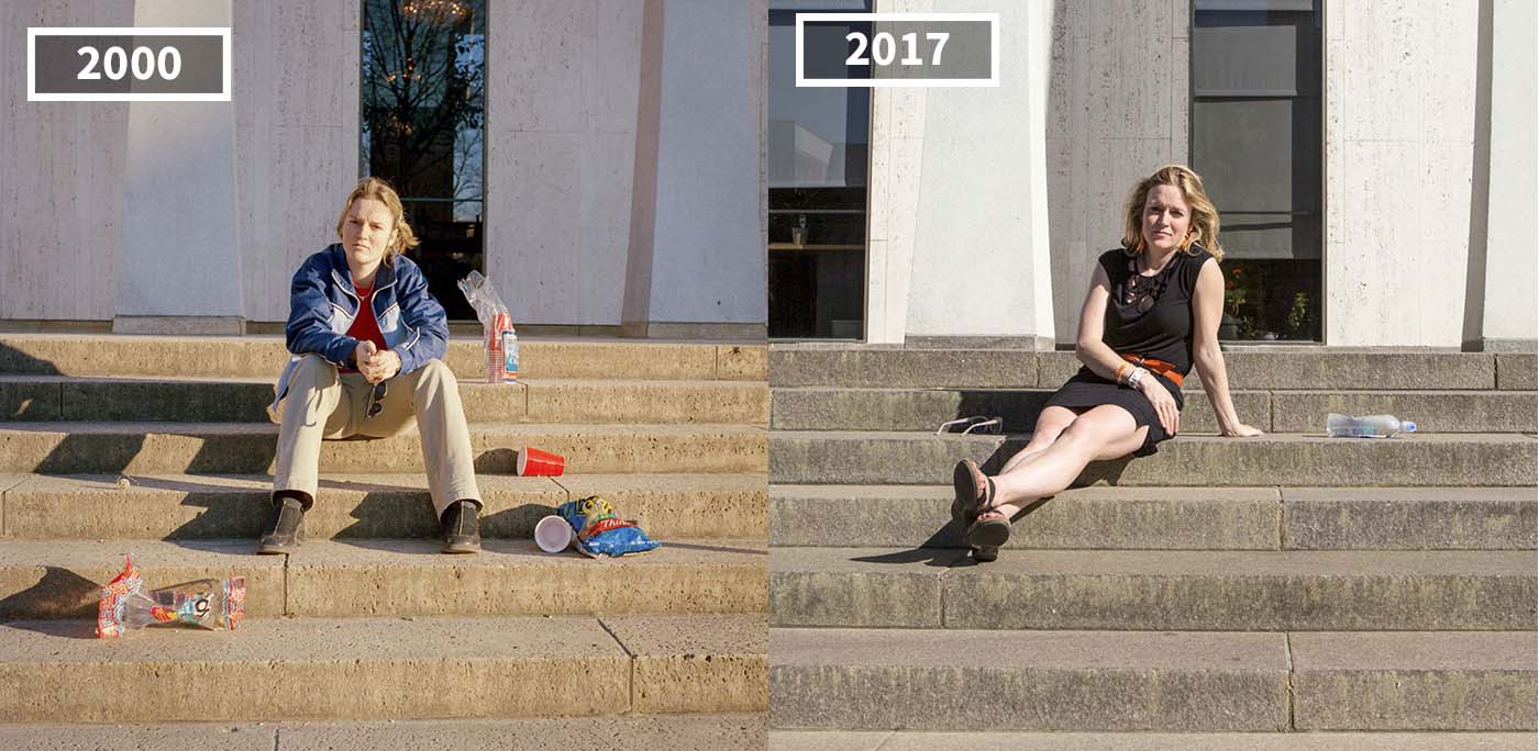 I cambiamenti nei volti di ex studenti universitari