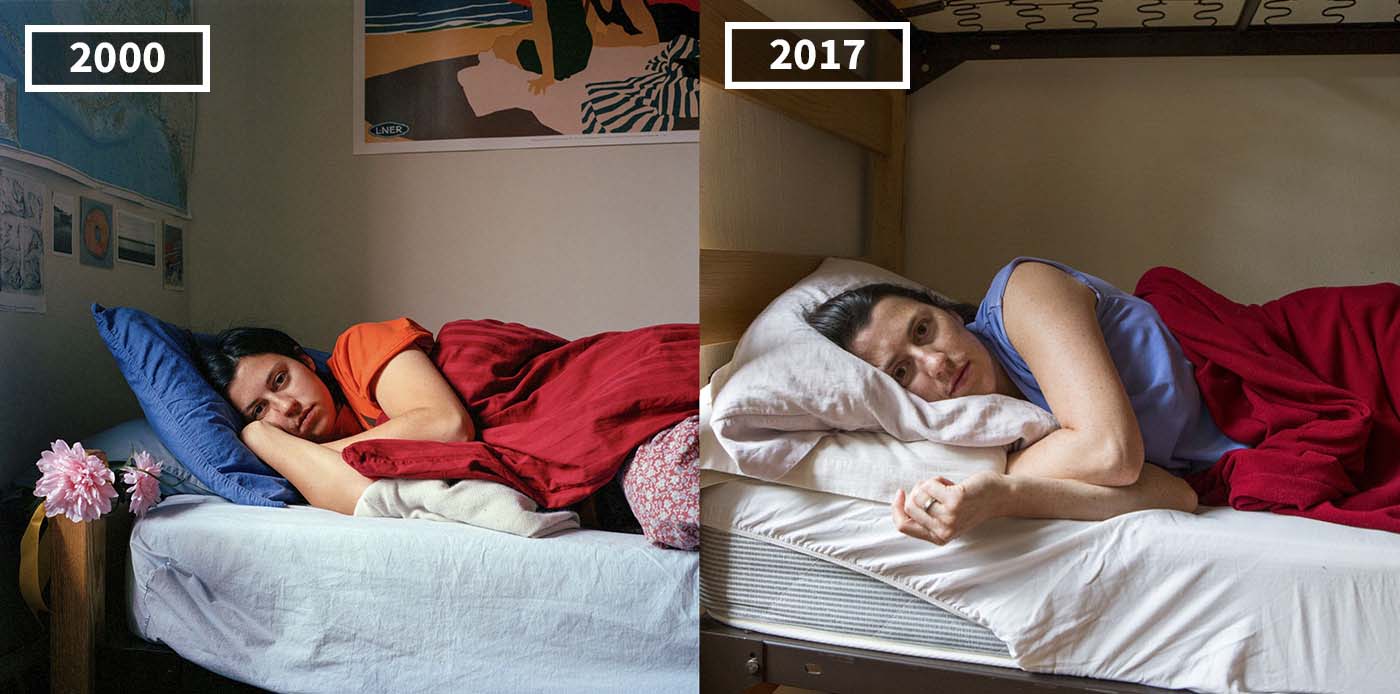 I cambiamenti nei volti di ex studenti universitari