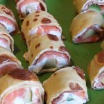 Sushi di crepes al salmone