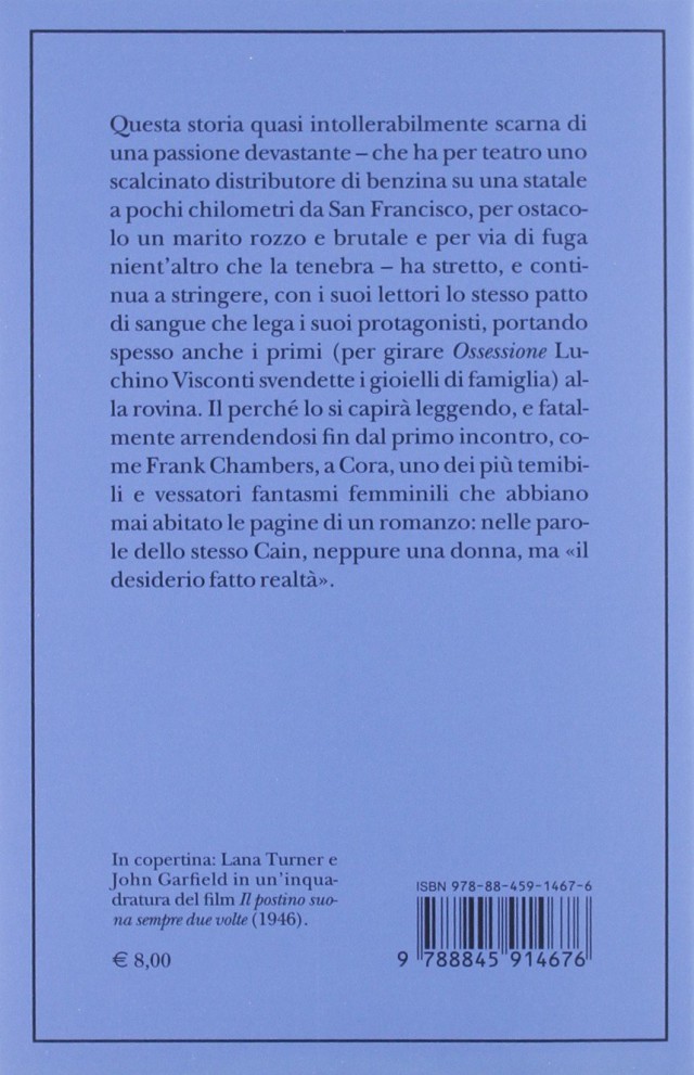 Il Postino Suona Sempre Due Volte Libro