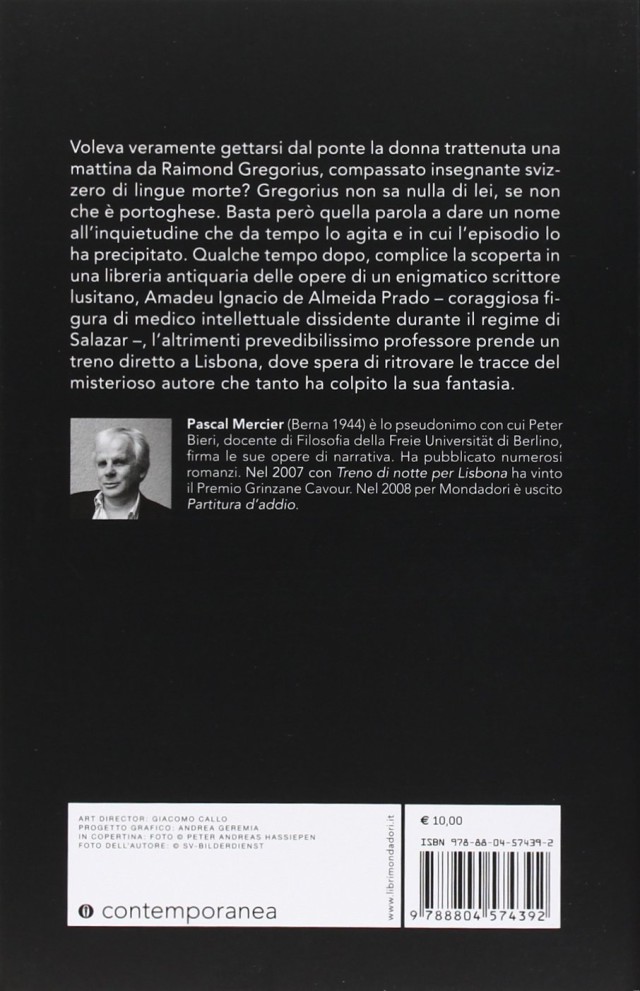 Un Treno Di Notte Per Lisbona Libro