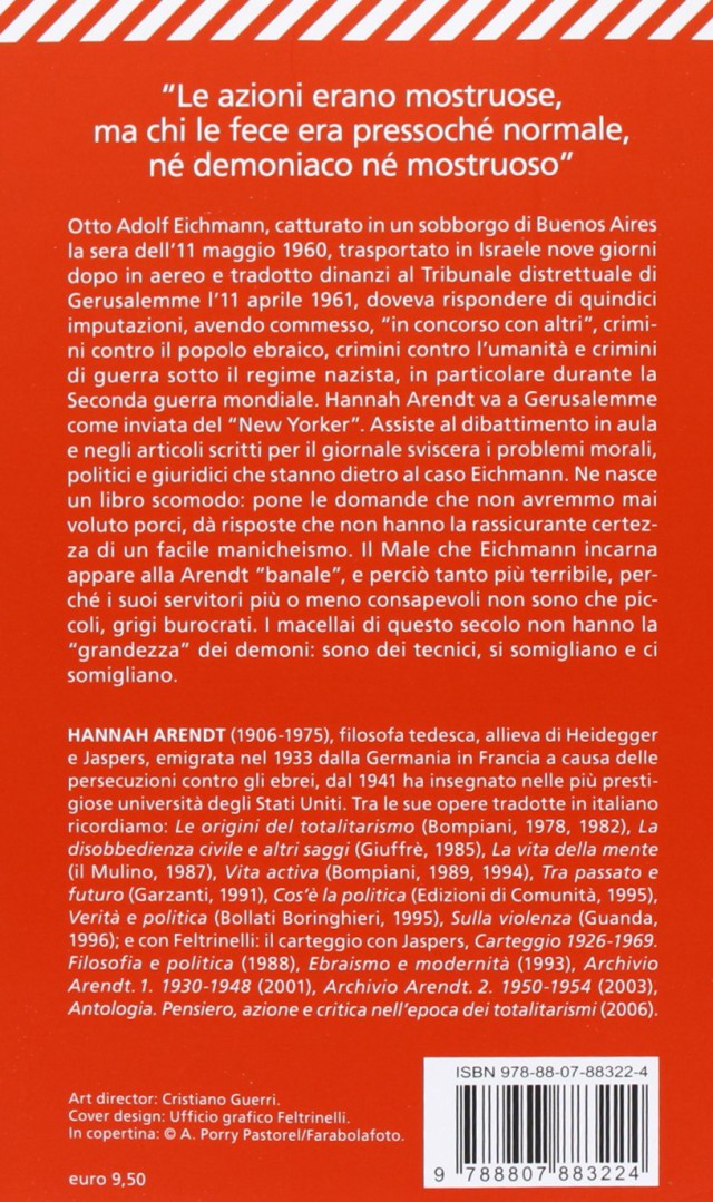 La Banalità Del Male Riassunto Per Capitoli