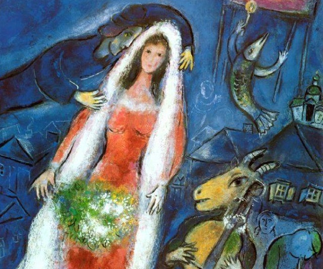 Marc Chagall e Bella, l'amore è un cielo blu (con una capra che suona il violino)