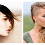 Capelli rasati da un lato per un look femminile e grintoso