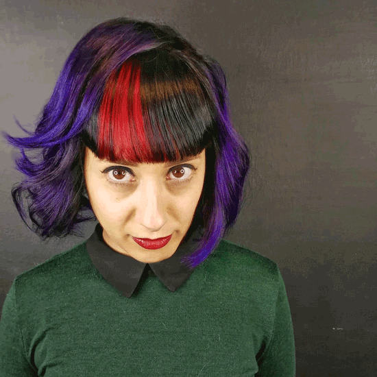 Rainbow Ombré o Grunge: l'arcobaleno splende sui capelli scuri o grigi