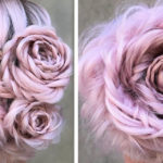 In cerca di chignon originali? Prova il raccolto a forma di rosa