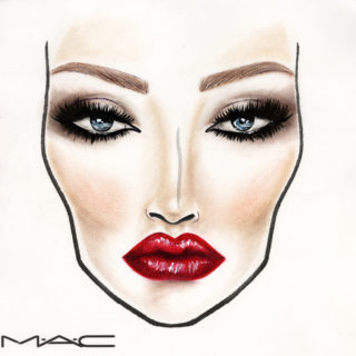 Face chart Mac Cosmetics
