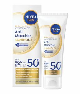NIVEA SUN Luminous630 Crema Solare Viso SPF 50+ anti-macchia NIVEA SUN Luminous630 Crema Solare Viso SPF 50+ anti-macchia