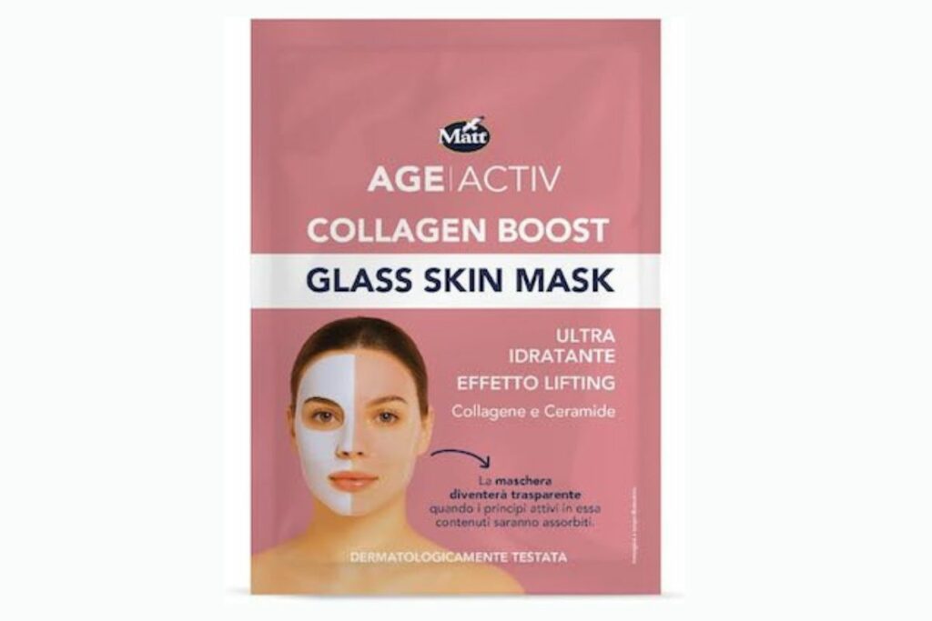 Matt: maschera viso al collagene